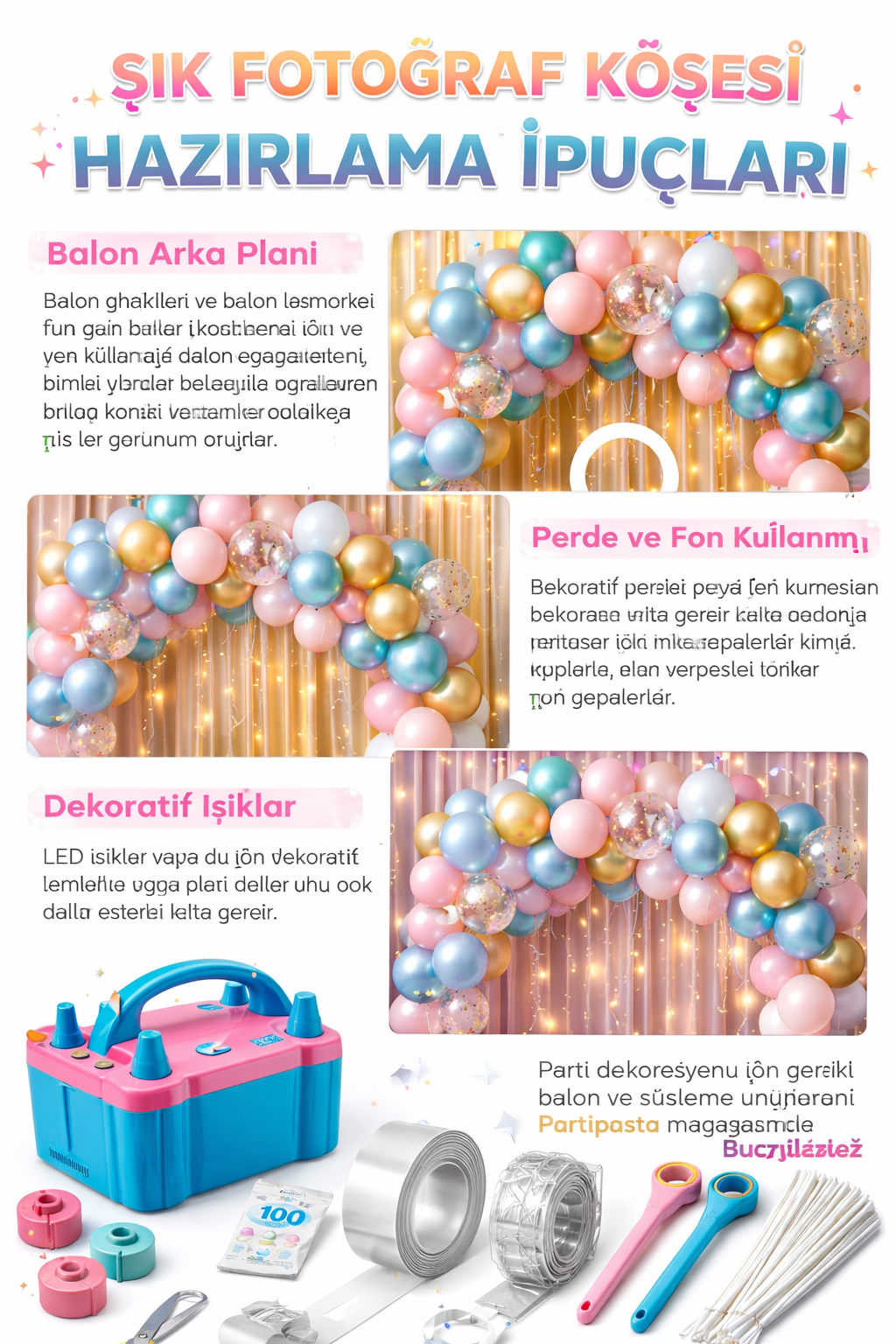 Parti Arka Planı Nasıl Yapılır? (Fotoğraf Köşesi Rehberi)