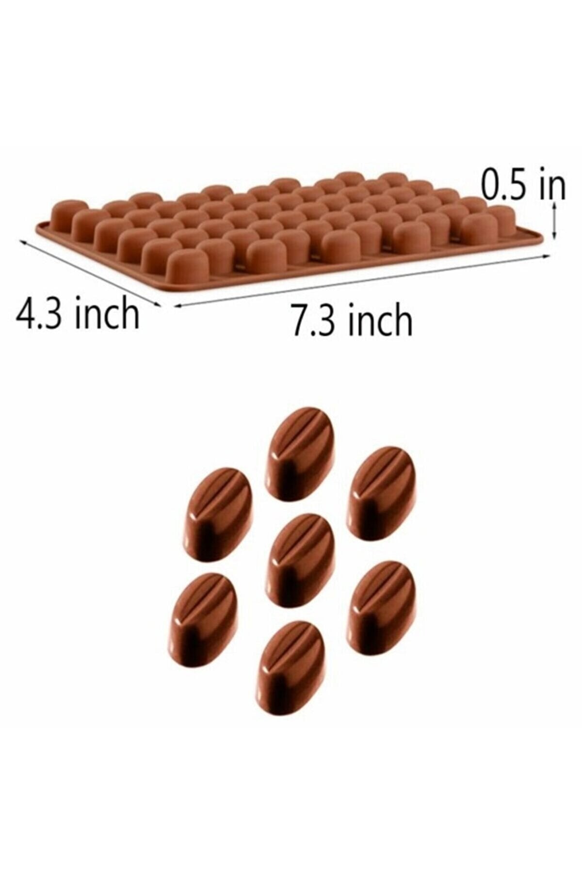 Silikon Kahve Çekirdeği Figürlü Çikolata, Kek Kalıbı