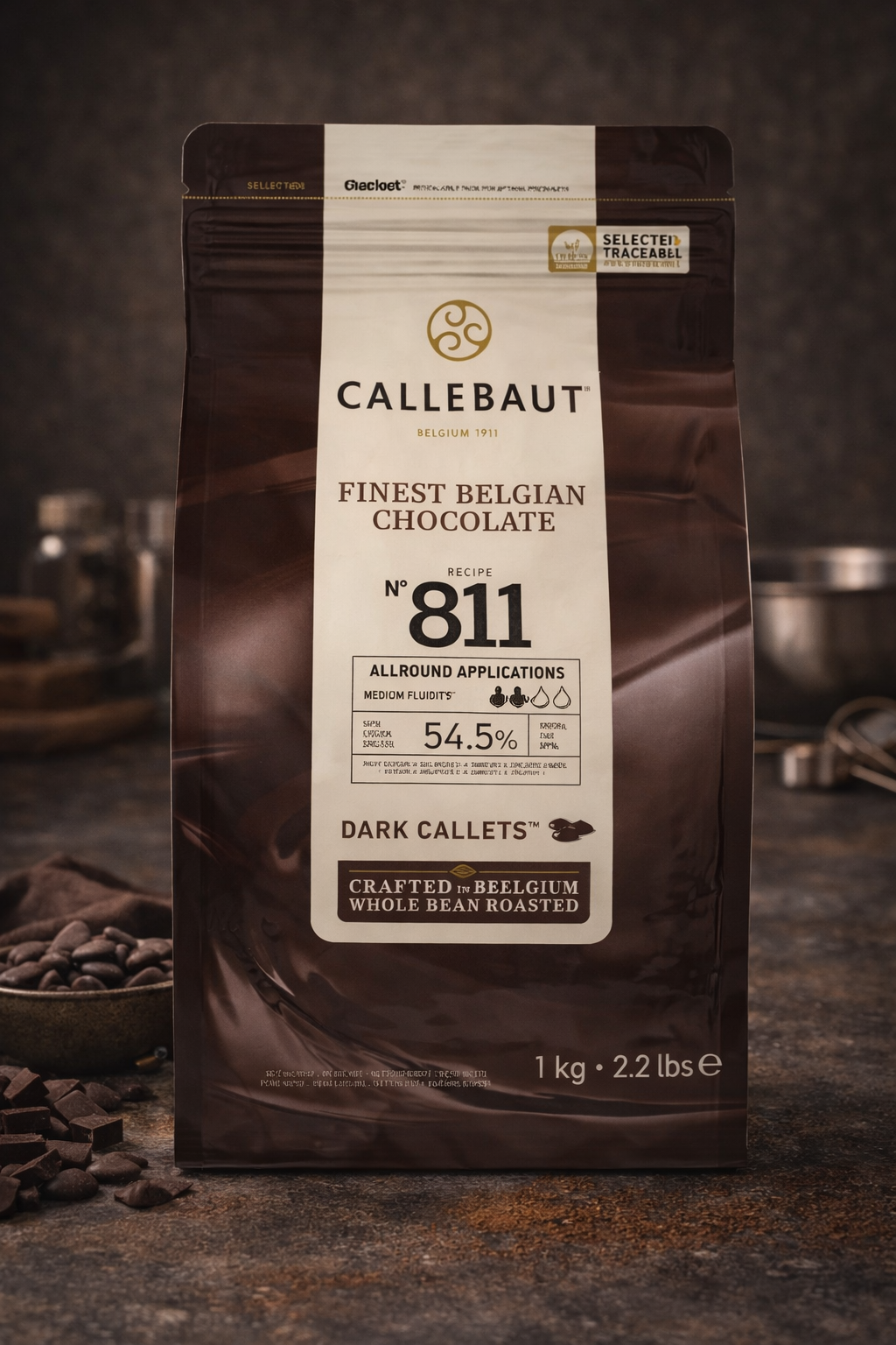 Callebaut Bitter Drop Kuvertür Çikolata 1 Kg