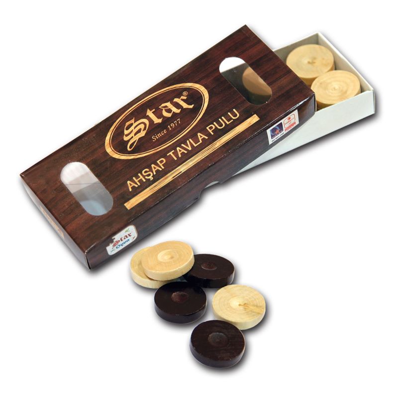 Ahşap Tavla Pulu No:3