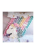 Unicorn Temalı Makaron Soft Renk Pastel Balon Zinciri