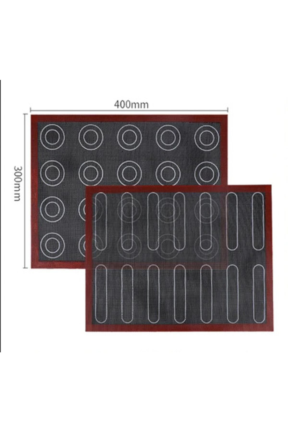 Çift Taraflı Delikli Makaron Ve Ekler Pişirme Matı Silpatı 30x40cm