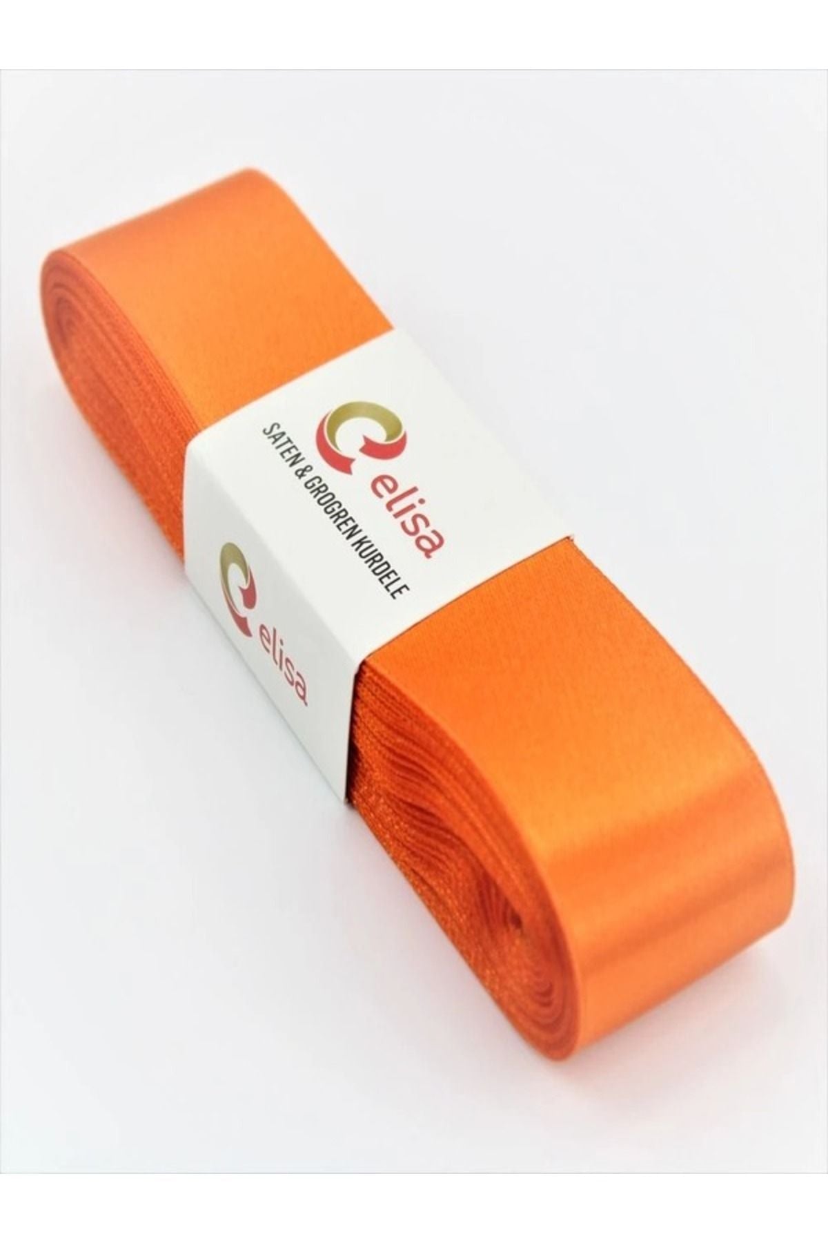 Kurdela Saten Turuncu 4 Cm 10 Metre Kurdele