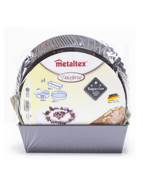 Metaltex Set Kek Kalıbı Siyah 4'lü