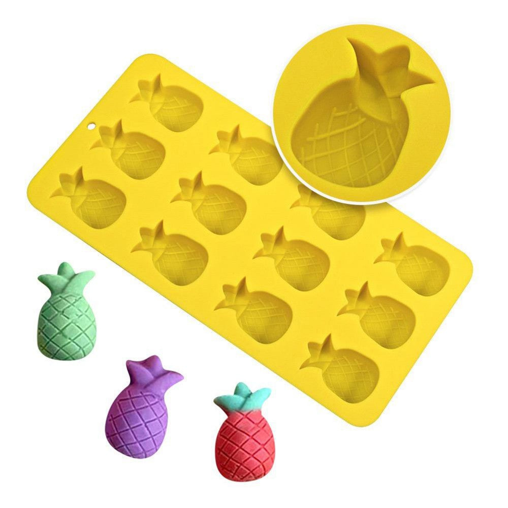 Silikon Kek Kalıp Ananas Kalıbı Şeker Hamuru Jelibon Silikon Kalıbı