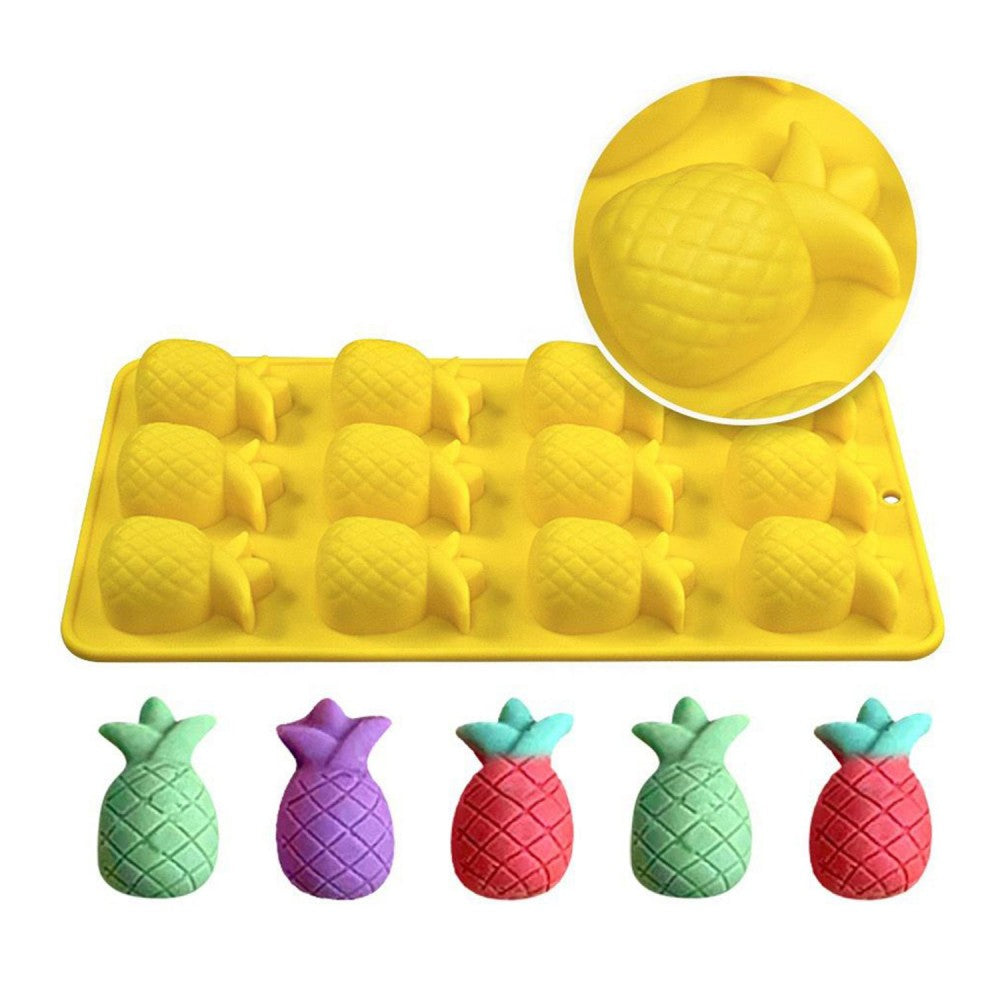 Silikon Kek Kalıp Ananas Kalıbı Şeker Hamuru Jelibon Silikon Kalıbı
