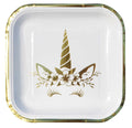 Unicorn Varaklı Gold Tabak