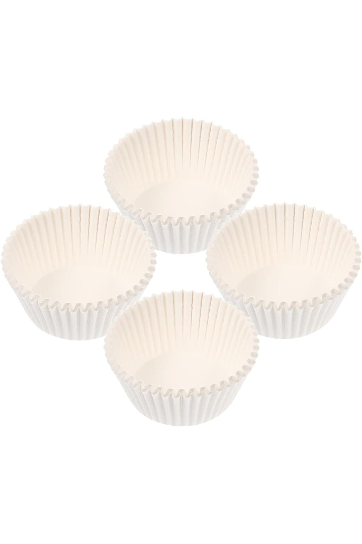 Muffin Cupcake Mini Kek Kalıbı Kapsülü Beyaz Renk 100 Adet