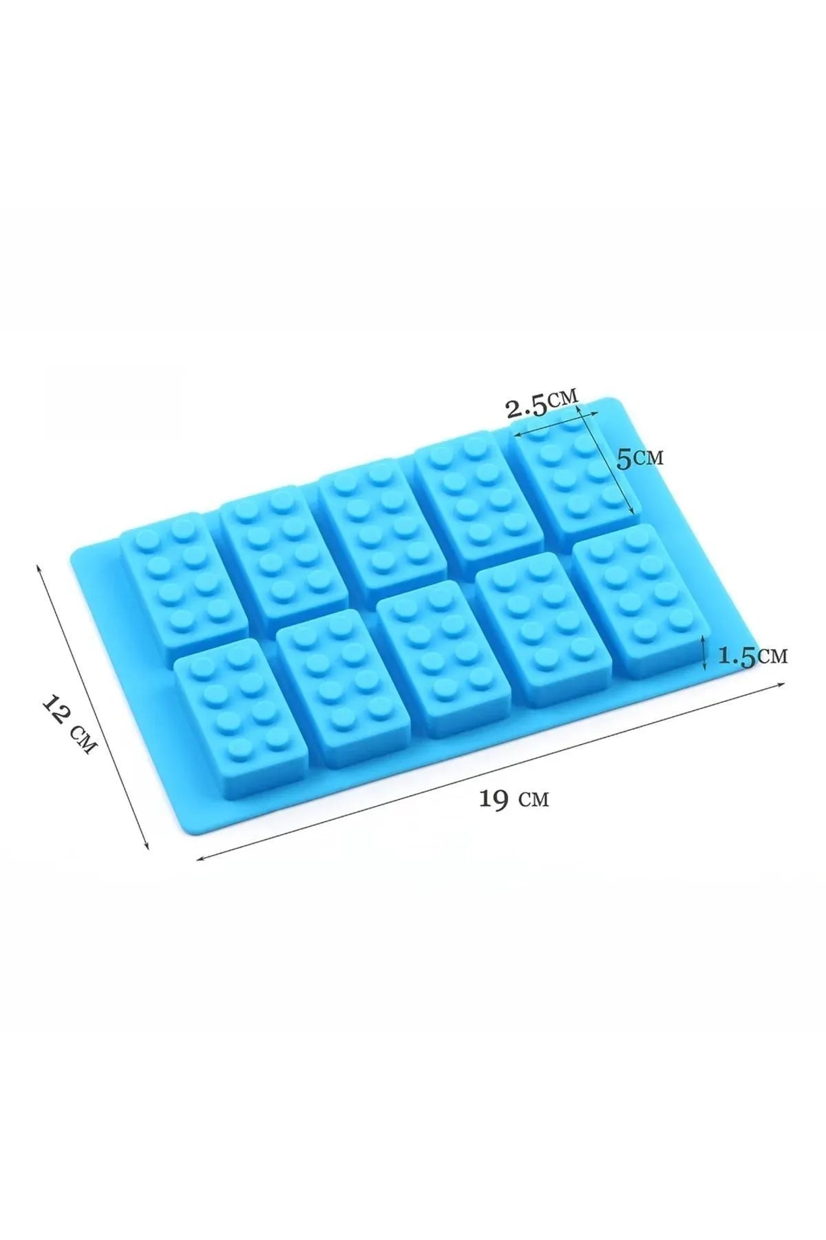 Silikon Düz Lego Çikolata Silikon Kalıbı