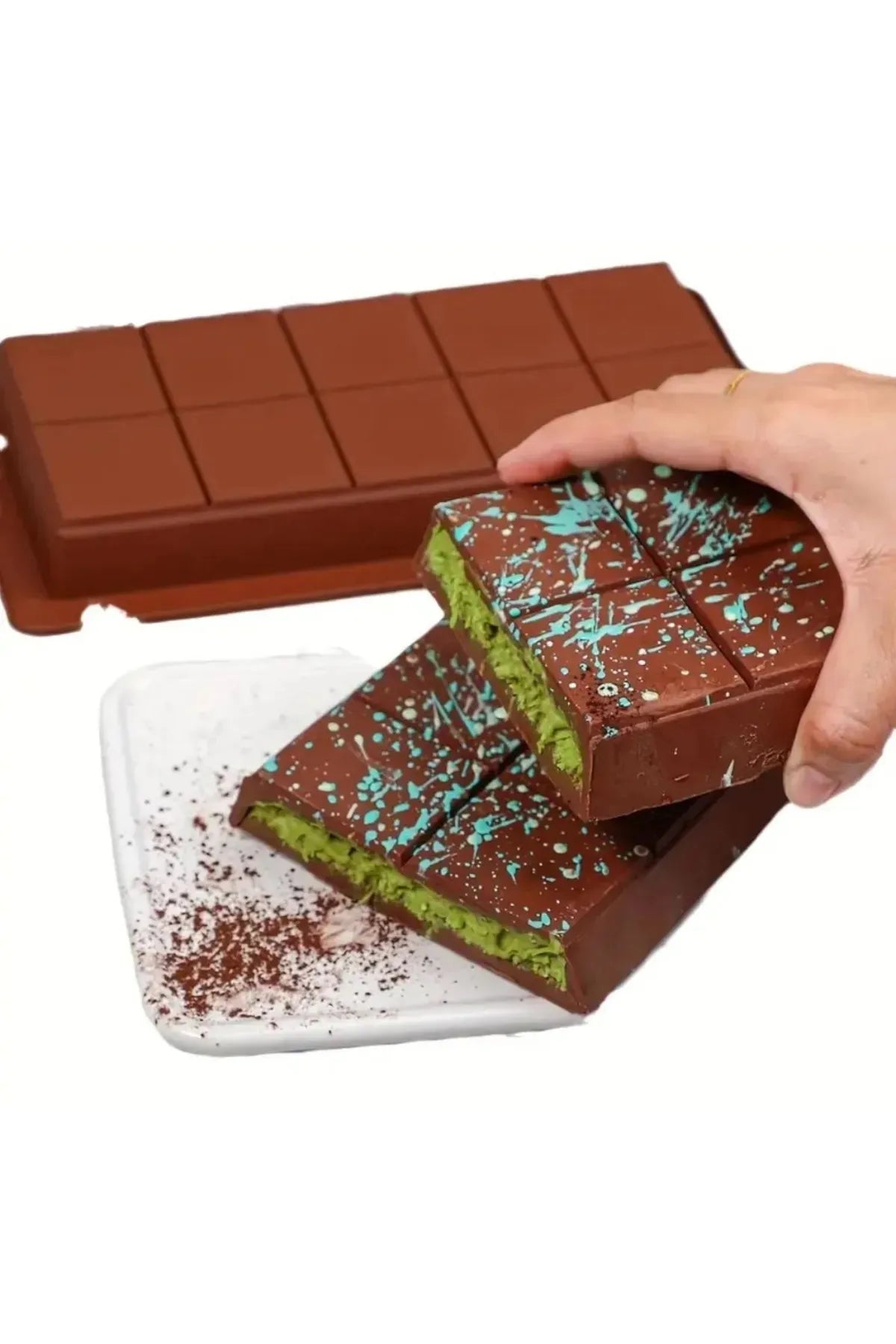 Dubai Tablet Derin Çikolata Kalıbı Kek Kalıbı
