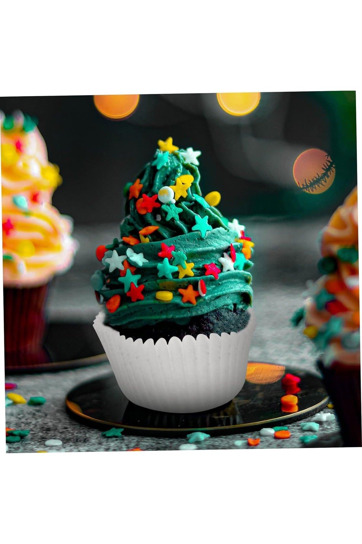 Muffin Cupcake Mini Kek Kalıbı Kapsülü Beyaz Renk 100 Adet