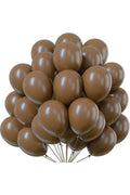 Pastel Balon Kahverengi Renk 12 Adet
