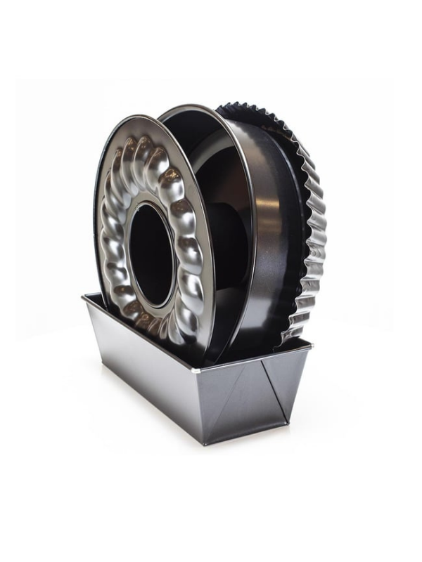 Metaltex Set Kek Kalıbı Siyah 4'lü