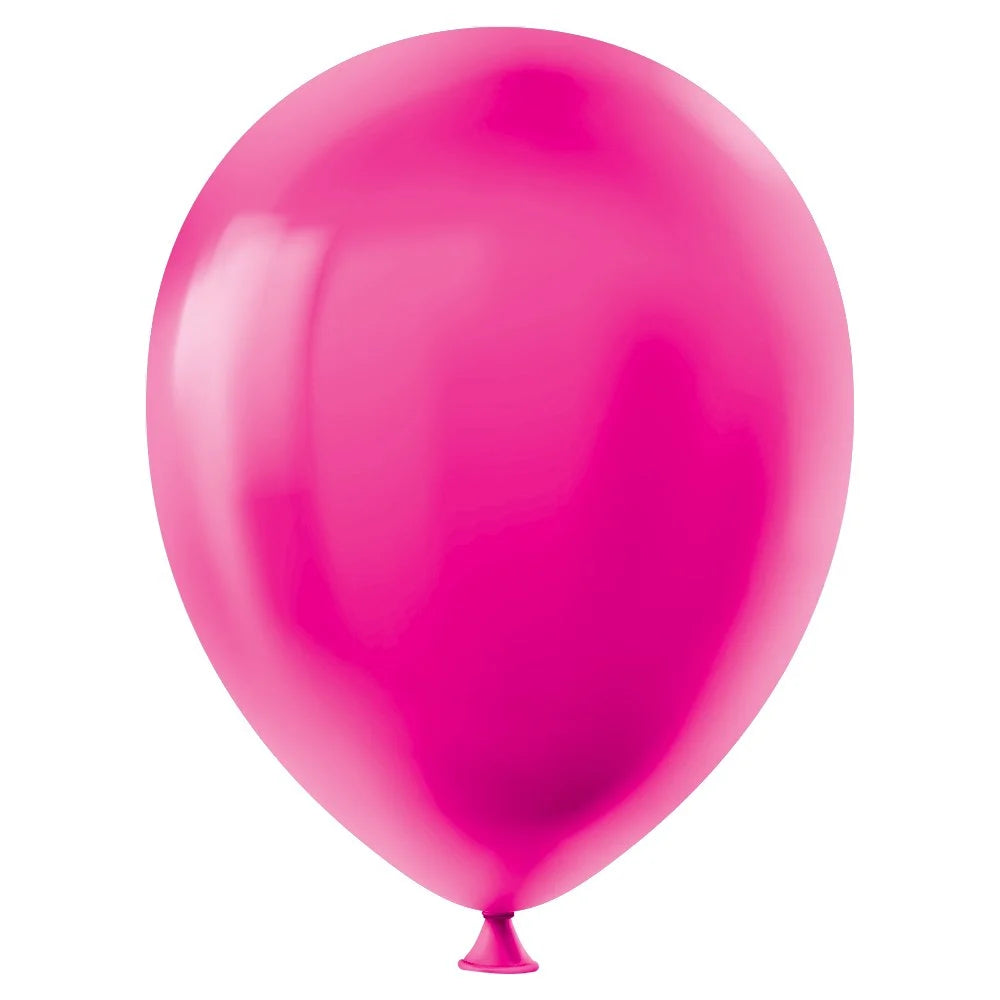 Pastel Balon Fuşya Renk 12 Adet