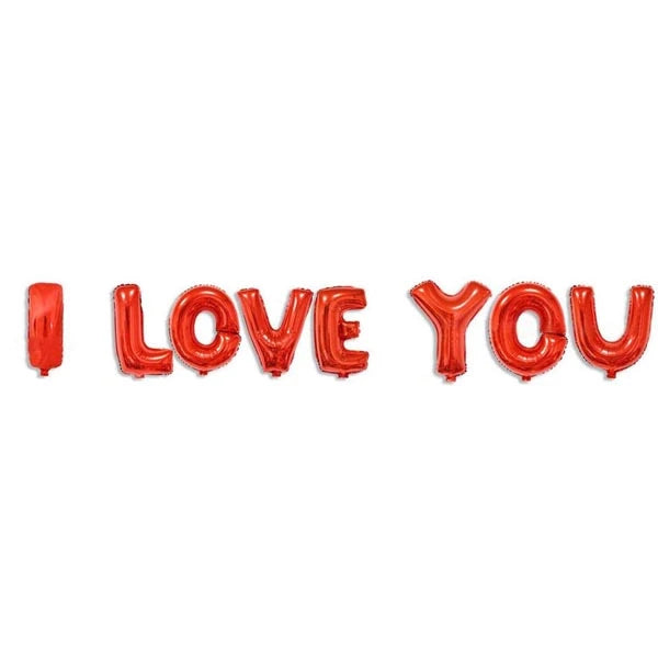 I Love U Folyo Balon Kırmızı Renk
