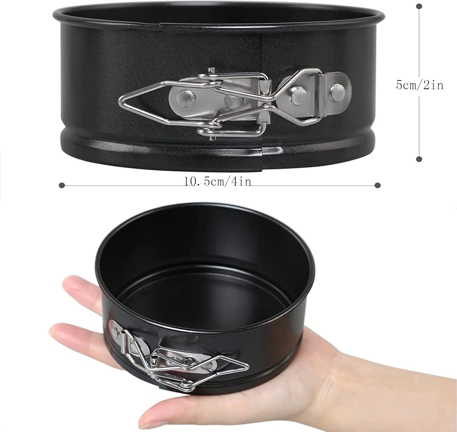 Yuvarlak Mini Kelepçeli Kek Kalıbı 12 cm