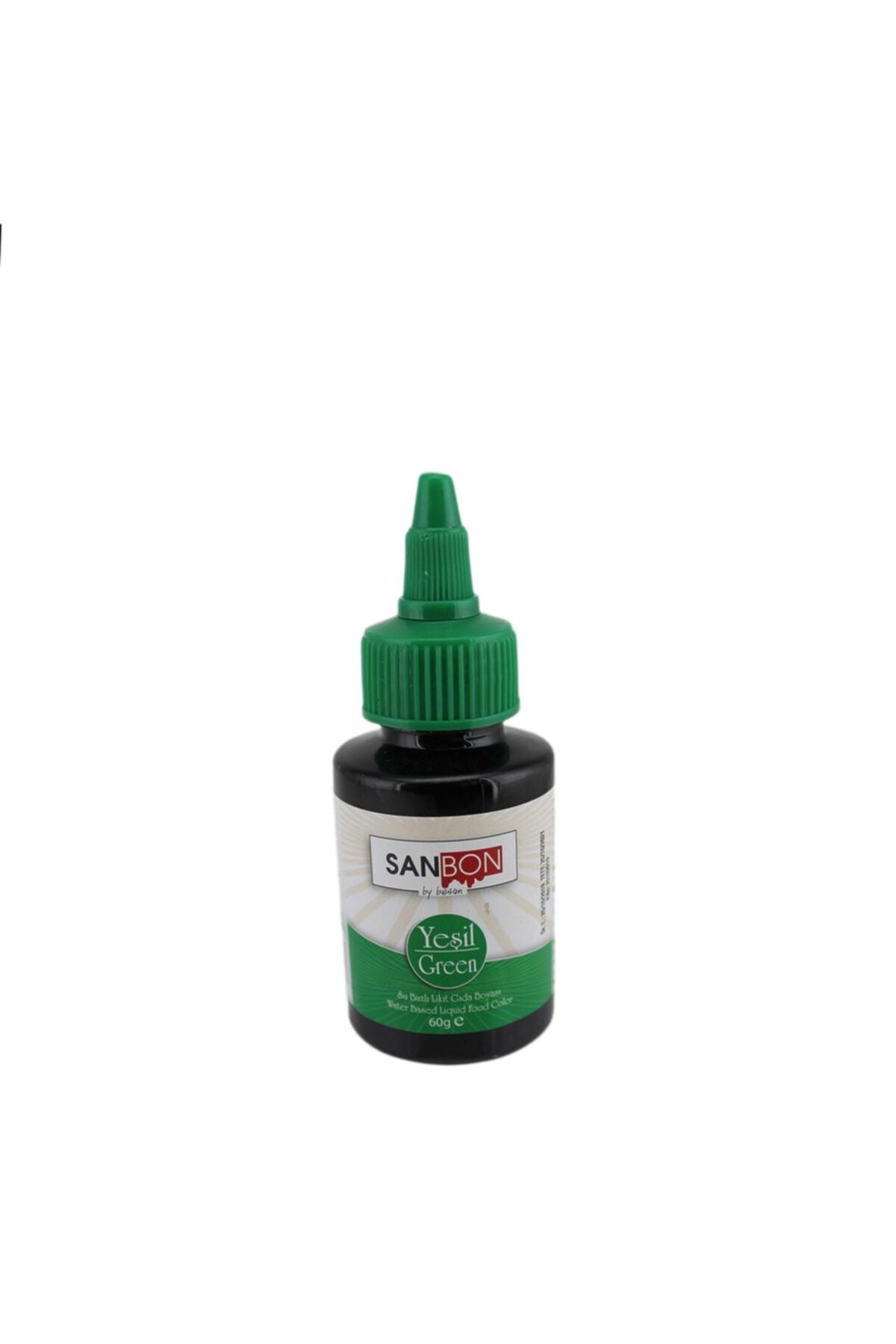 Gıda Boyası Su Bazlı Likit Sıvı Gıda Boyası 60 Gr Yeşil Renk