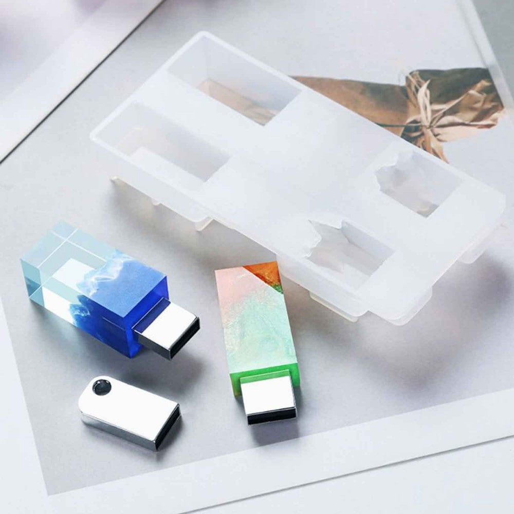 Epoksi Reçine Silikon Usb Kalıbı 4'lü