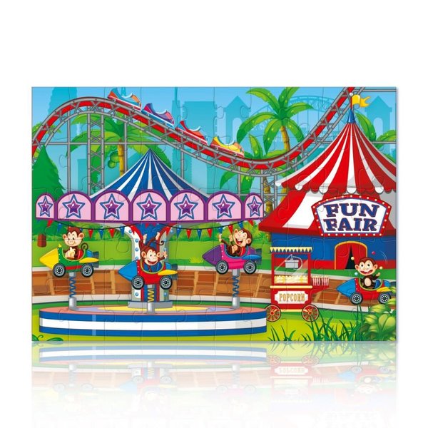 Maymun Lunaparkı  -2x 50 Parça