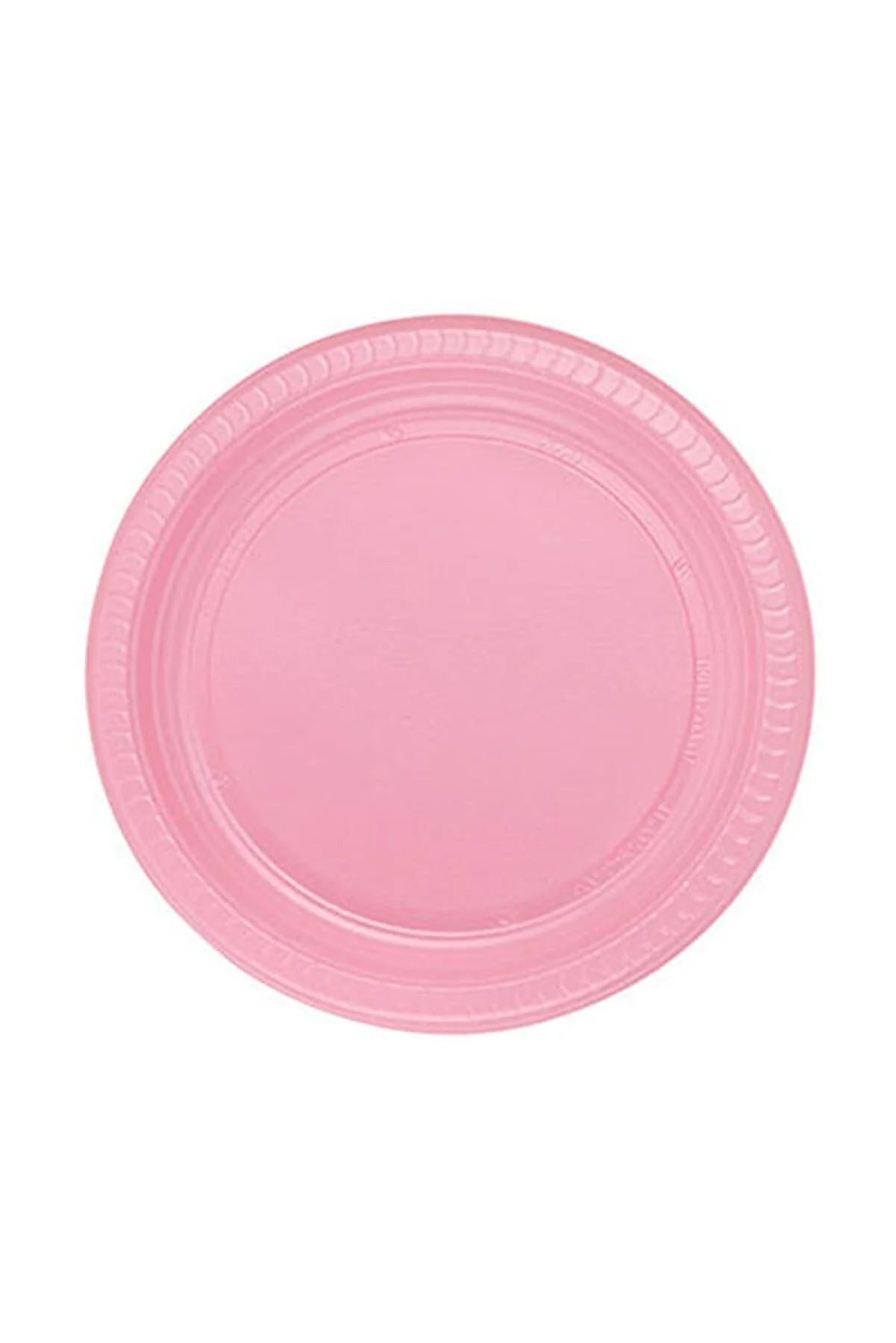 Tabak Plastik Tabak 25 Adet Pembe