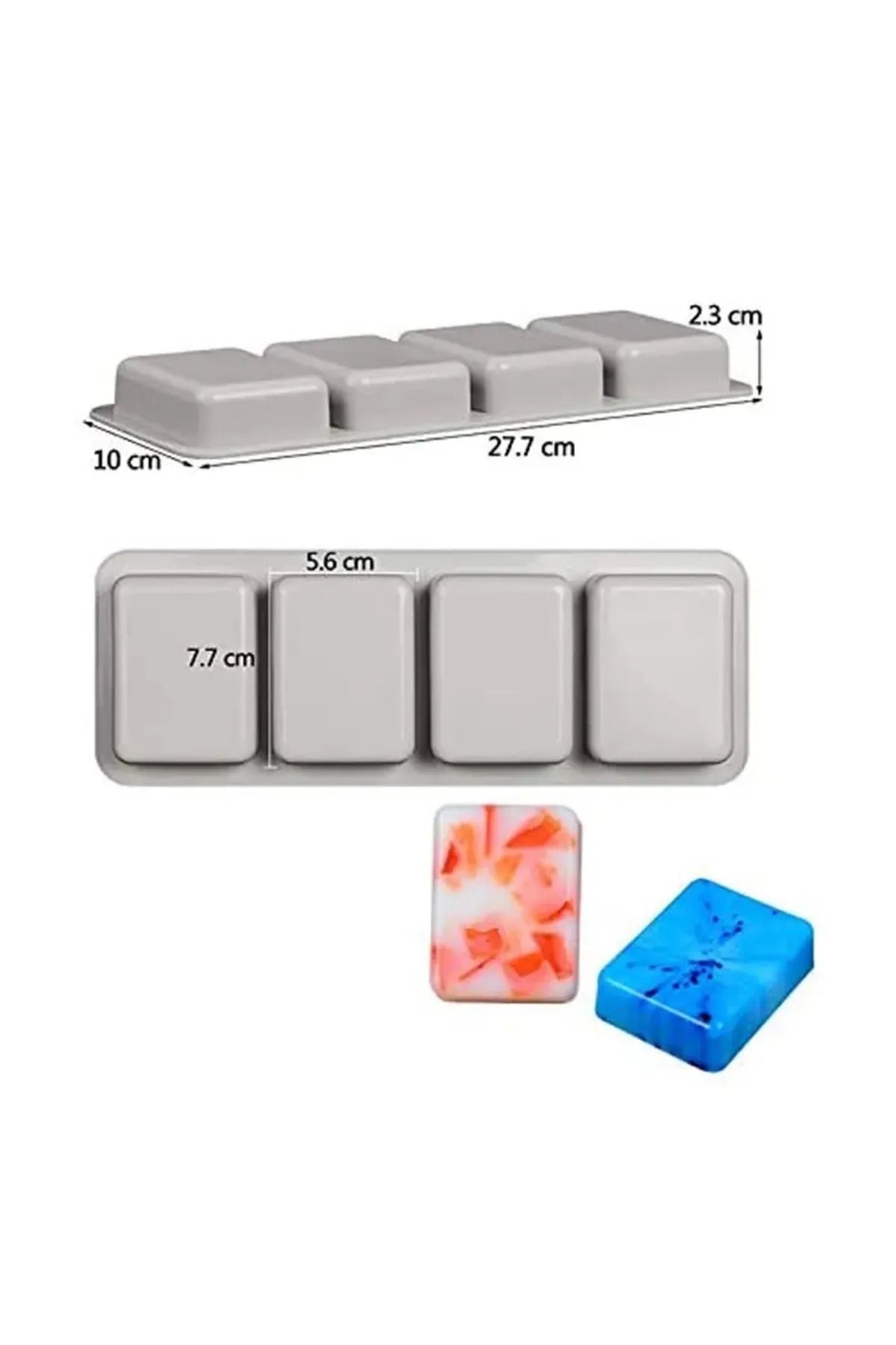 Sabun Dikdörtgen Kare Çikolata Jöle Kalıbı