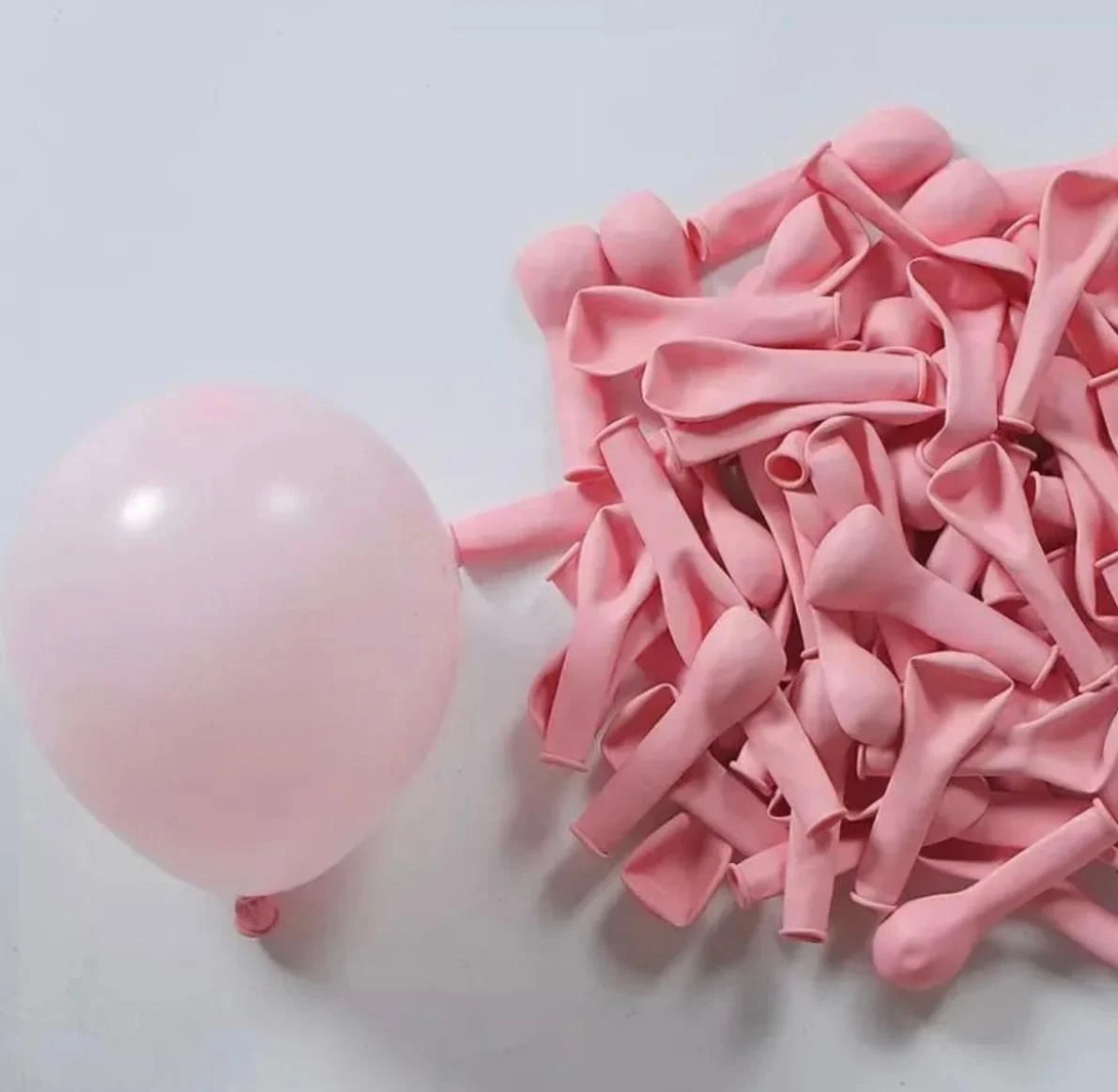 Pembe Makaron Balon 100 Adet 5 inç