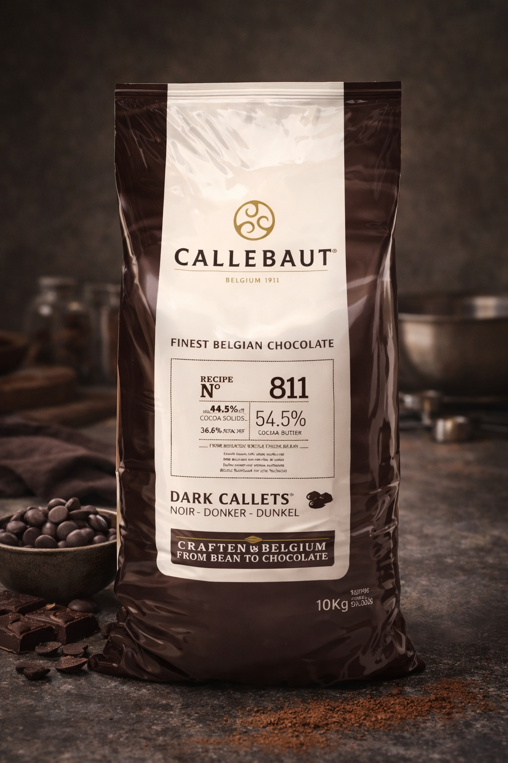 Callebaut Bitter Drop Kuvertür Çikolata 10 Kg