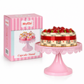 Tekli Metal Cupcake Standı Pembe