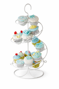 Metal Cupcake Standı Beyaz – 15’li Cupcake ve Kek Sunum Standı