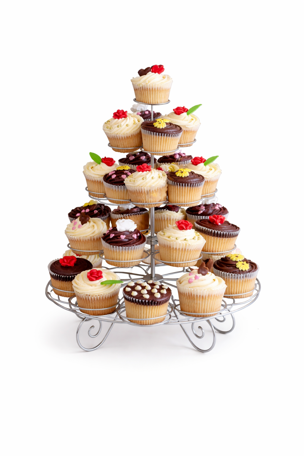 Metal Cupcake Standı 5 Katlı 41’li – Cupcake ve Kek Sunum Standı