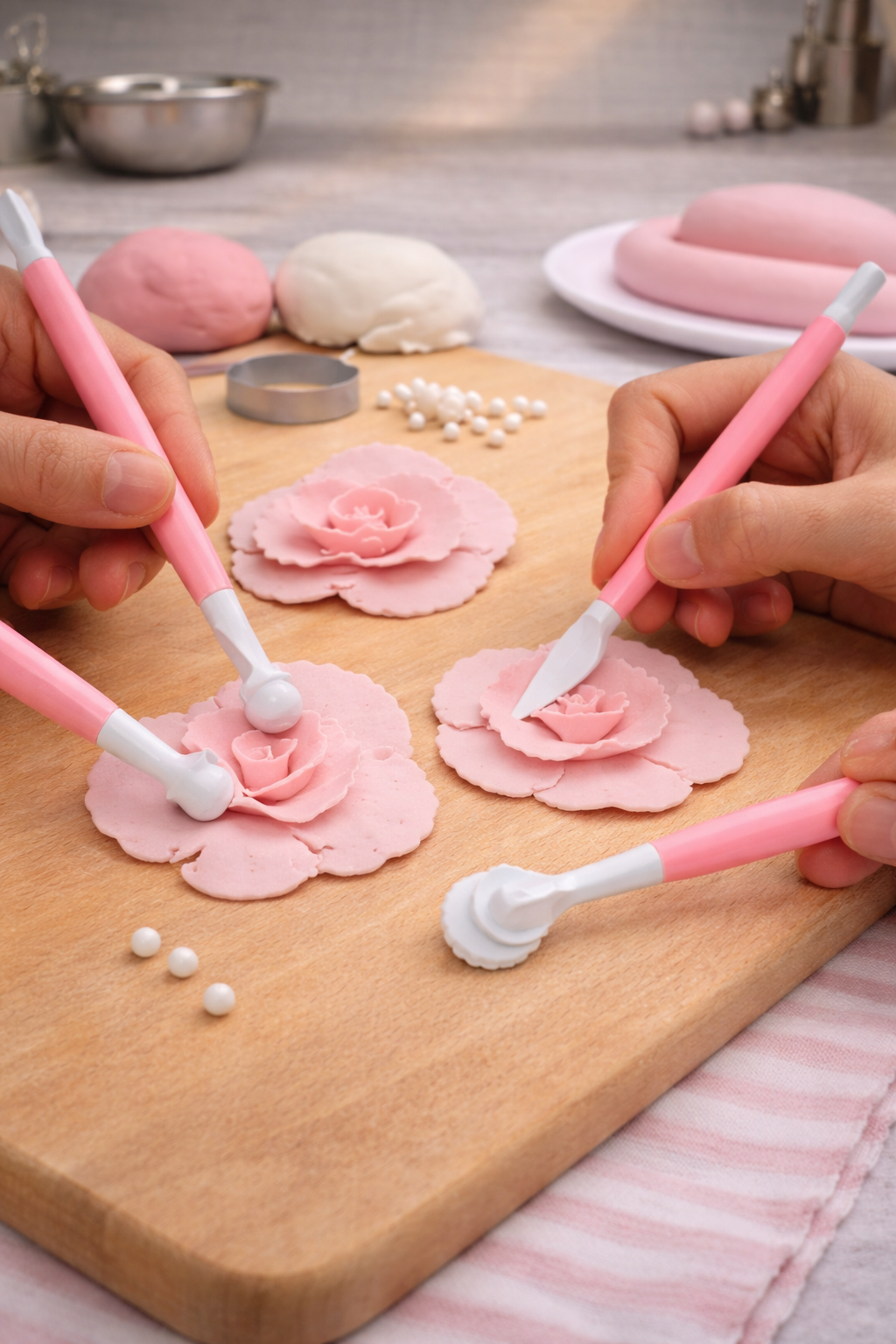 Marzipan Set 3 Parça – Şeker Hamuru Şekillendirici Set