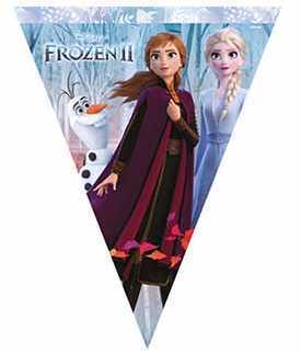 Frozen Temalı Üçgen Bayrak Flama
