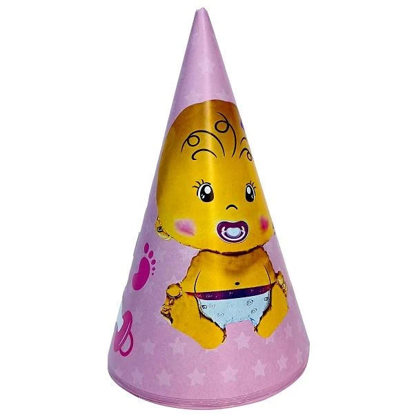 Cinsiyet Parti Külah Şapka Pembe 8'li