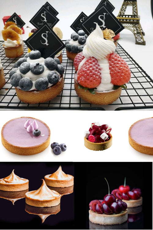 Delikli Yuvarlak Tart Kalıbı - 2'li Set - Çap 8 Cm