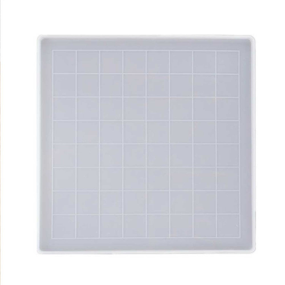 Epoksi Reçine Silikon Kalıp Satranç ve Dama Tahtası Kalıbı (28X28)