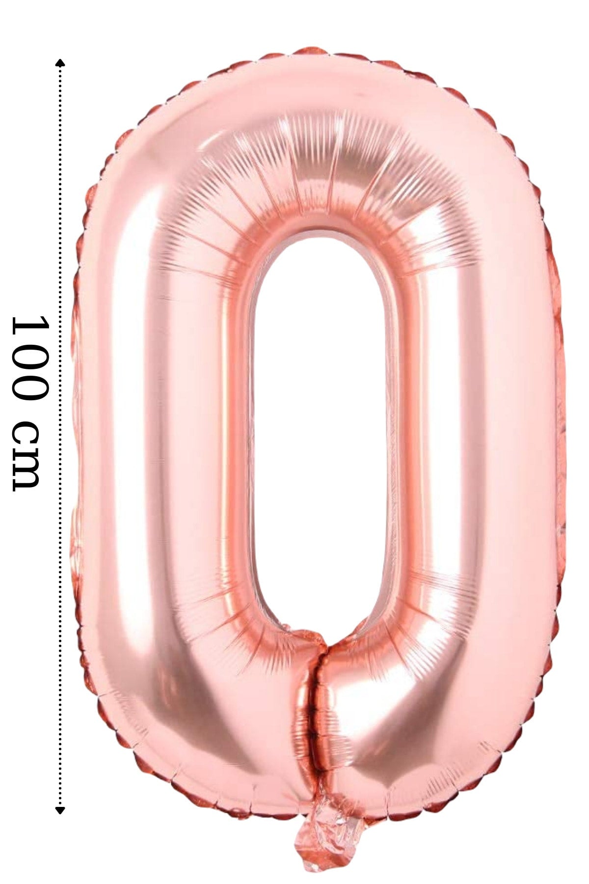 Folyo Balon O Harfi Helyum Balon 100 Cm Rose Renk