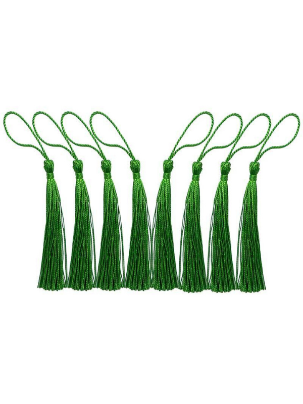 Yeşil Püskül Ipeksi El Yapımı Yumuşak El Işi Mini Püsküller