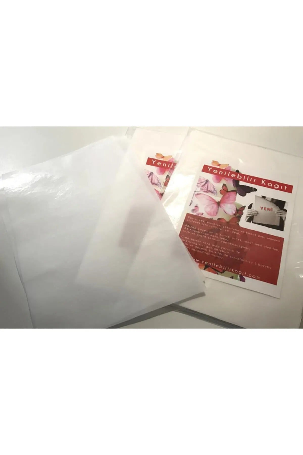 Yenilebilir Kağıt Wafer Paper Beyaz Yenilebilir Kağıt 100 Adet