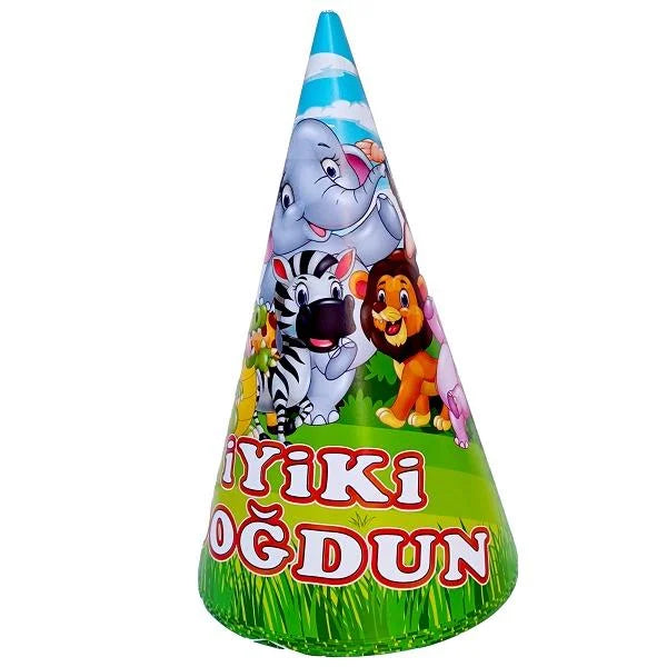 Safari Külah Şapka Siyah 8'li