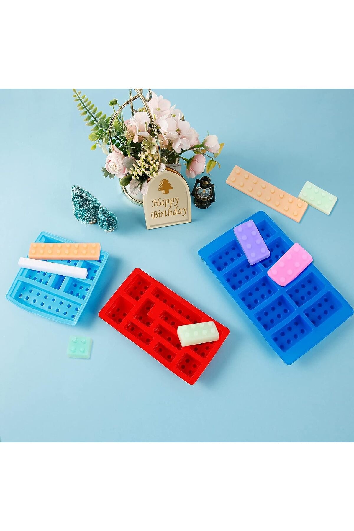 Silikon Lego Kek Kurabiye Çikolata Kalıbı