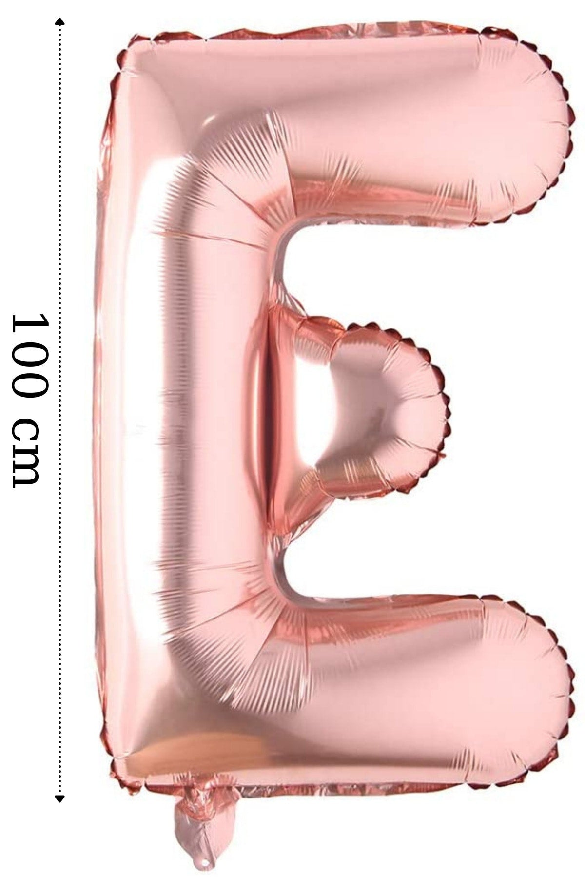 Folyo Balon E Harfi Helyum Balon 100 Cm Rose Renk