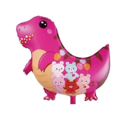 Sevimli Dinazor Pembe Folyo Balon