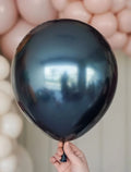 Gece Mavisi Krom Balon 5 Adet