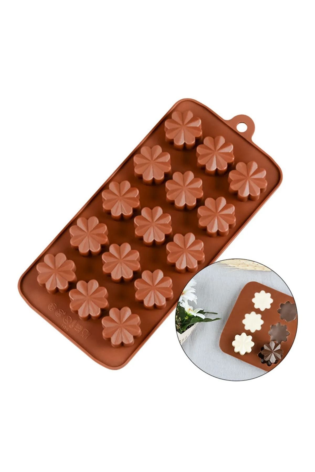 Silikon Sakura Çiçek Çikolata Kalıbı