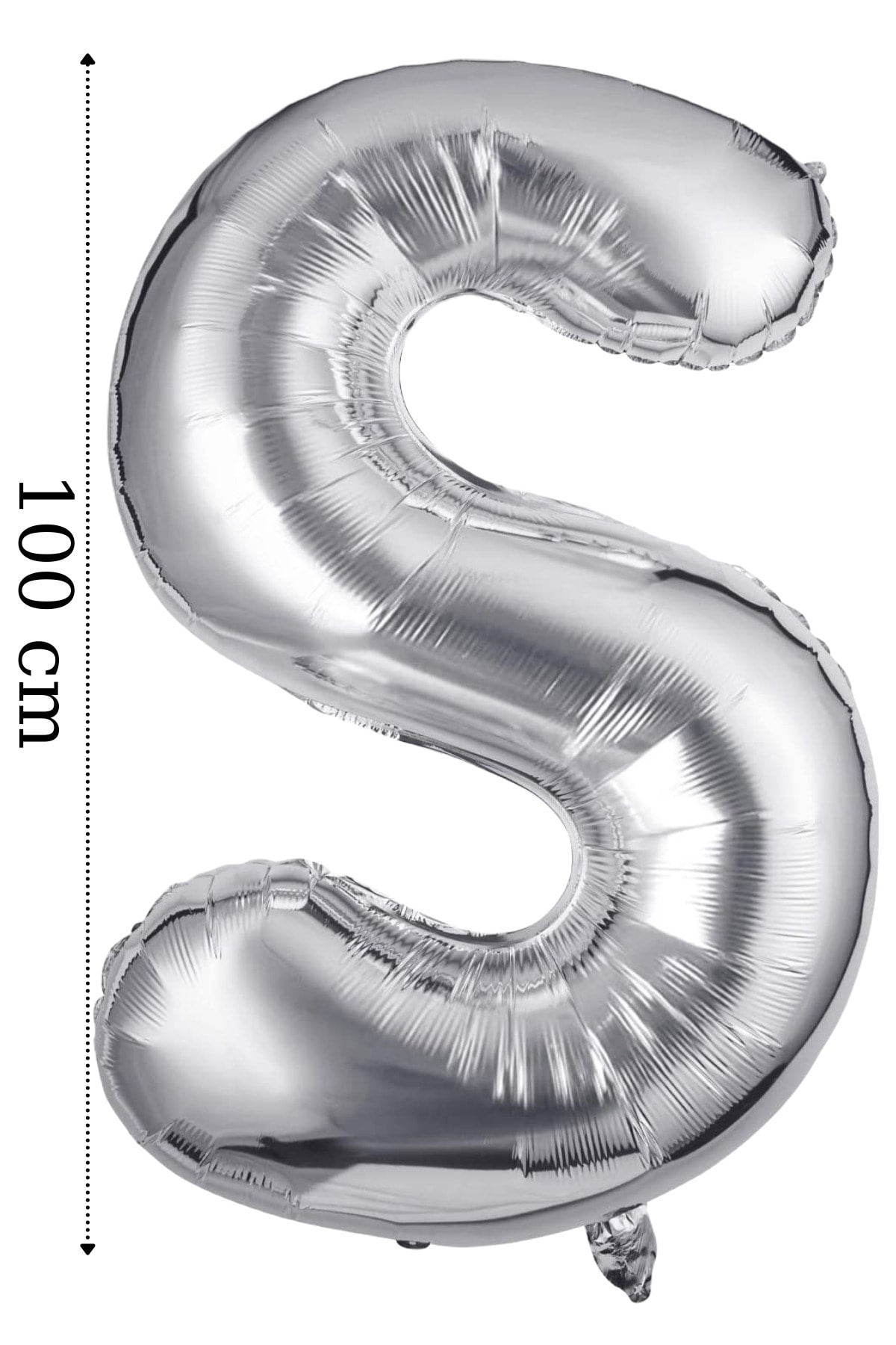 Folyo Balon S Harfi Helyum Balon 100 Cm Gümüş Renk