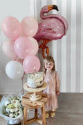 Pembe Flamingo Doğum Günü Mini Balon Zinciri
