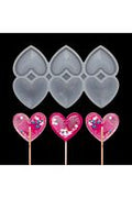 Cakepops Çoklu Kalp Lolipop Şekerleme Çikolata & Pasta Silikon Epoksi Kalıbı