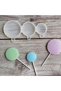 Cakepops Üçlü Daire Lolipop Şekerleme Çikolata & Pasta Silikon Kalıbı