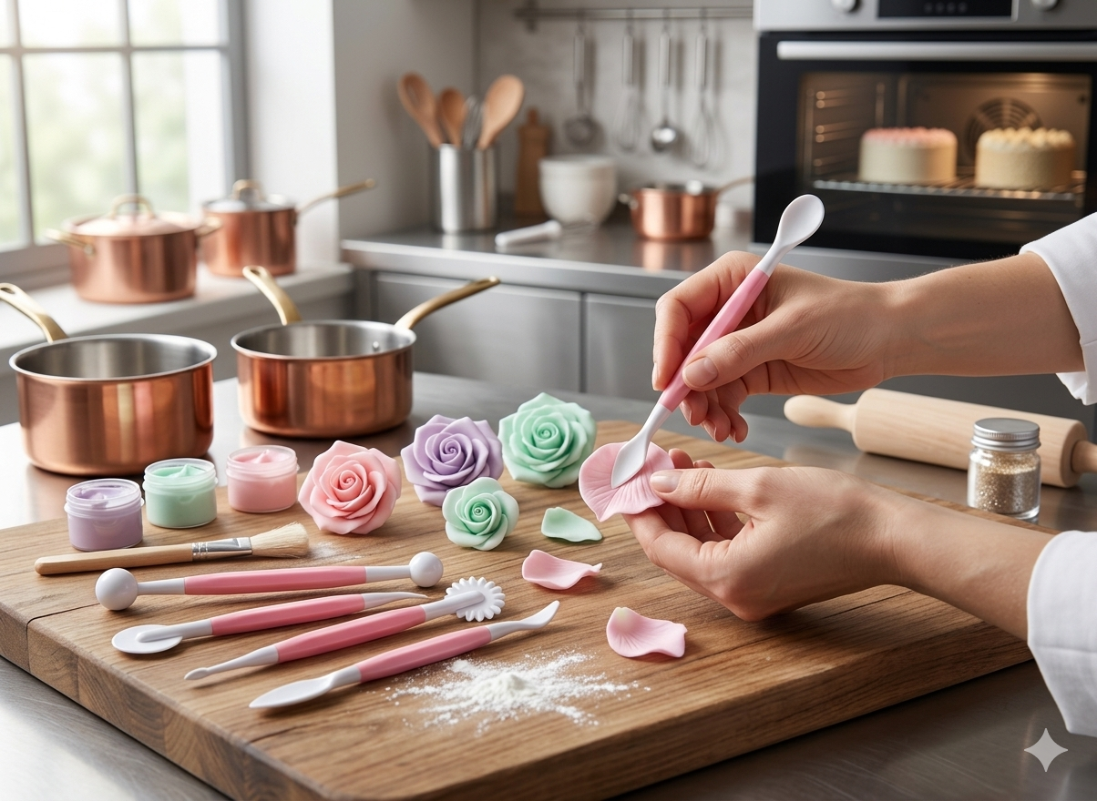 Pasta Şekillendirici Set 9’lu – Şeker Hamuru & Fondan Modelleme Seti