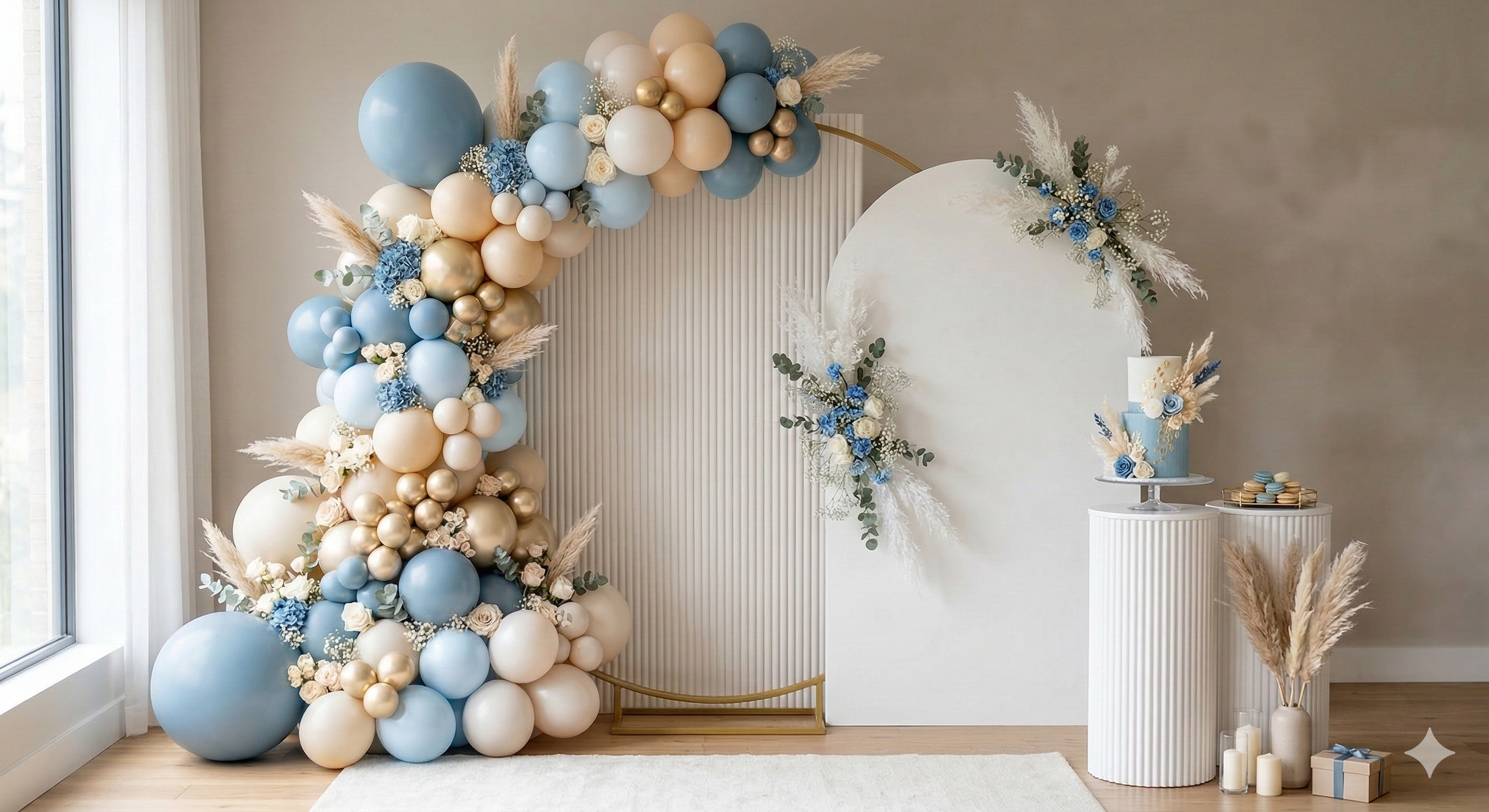 Baby Boy Balon Zinciri Seti – Premium Parti Dekoru